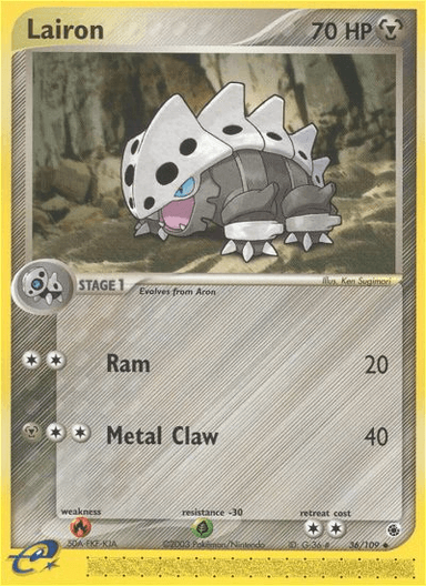 Carta Lairon 36/109 do set Ruby & Sapphire — Pokémon TCG | Bynx