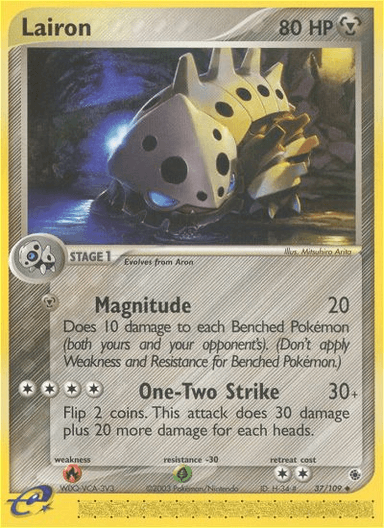 Carta Lairon 37/109 do set Ruby & Sapphire — Pokémon TCG | Bynx