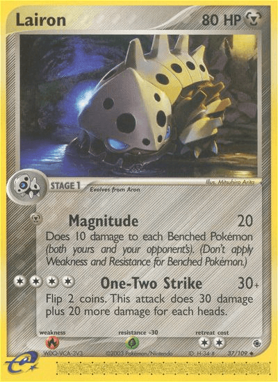 Carta Lairon 37/109 do set Ruby & Sapphire — Pokémon TCG | Bynx