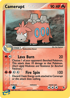 Camerupt 4/109 — EX Rubi e Safira