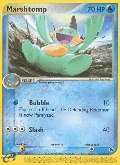 Carta Marshtomp 40/109 do set Ruby & Sapphire — Pokémon TCG | Bynx