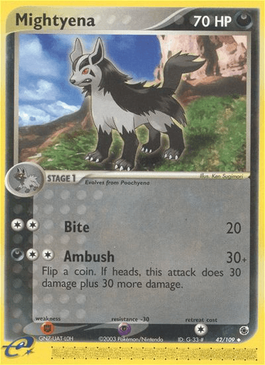 Carta Mightyena 42/109 do set Ruby & Sapphire — Pokémon TCG | Bynx