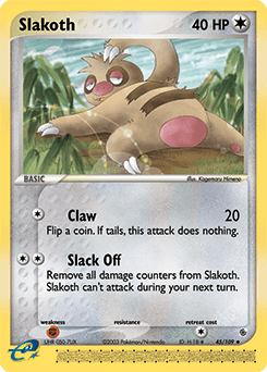 Slakoth 45/109 — EX Rubi e Safira