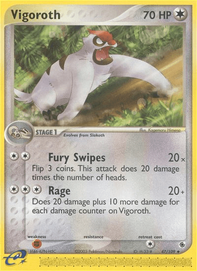 Carta Vigoroth 47/109 do set Ruby & Sapphire — Pokémon TCG | Bynx
