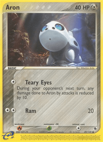 Carta Aron 49/109 do set Ruby & Sapphire — Pokémon TCG | Bynx