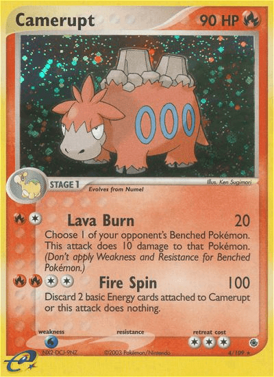 Carta Camerupt 4/109 do set Ruby & Sapphire — Pokémon TCG | Bynx