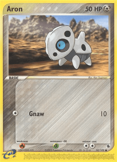 Carta Aron 50/109 do set Ruby & Sapphire — Pokémon TCG | Bynx