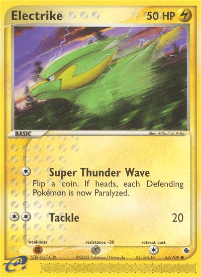 Carta Electrike 53/109 do set Ruby & Sapphire — Pokémon TCG | Bynx