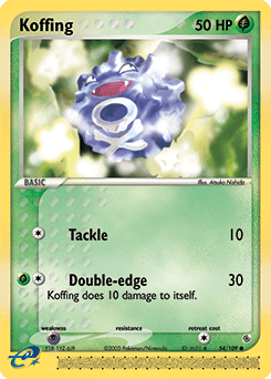 Koffing 54/109 — EX Rubi e Safira
