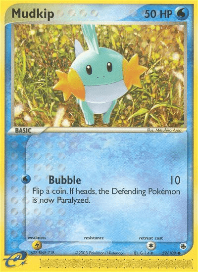 Carta Mudkip 59/109 do set Ruby & Sapphire — Pokémon TCG | Bynx