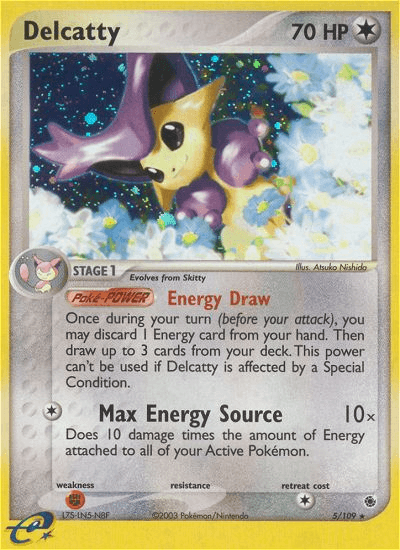 Carta Delcatty 5/109 do set Ruby & Sapphire — Pokémon TCG | Bynx