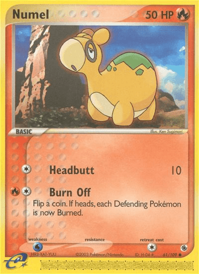 Carta Numel 61/109 do set Ruby & Sapphire — Pokémon TCG | Bynx