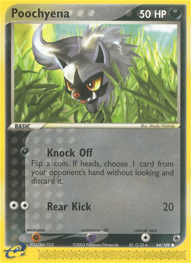 Carta Poochyena 64/109 do set Ruby & Sapphire — Pokémon TCG | Bynx