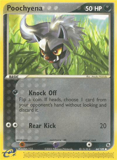 Carta Poochyena 64/109 do set Ruby & Sapphire — Pokémon TCG | Bynx