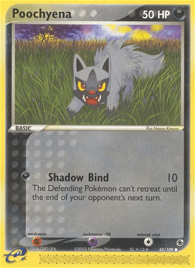 Carta Poochyena 65/109 do set Ruby & Sapphire — Pokémon TCG | Bynx