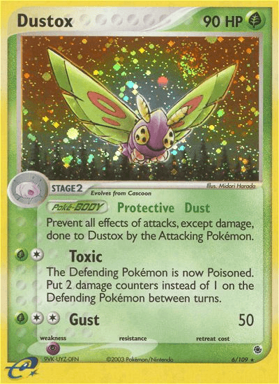 Carta Dustox 6/109 do set Ruby & Sapphire — Pokémon TCG | Bynx
