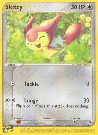 Carta Skitty 71/109 do set Ruby & Sapphire — Pokémon TCG | Bynx