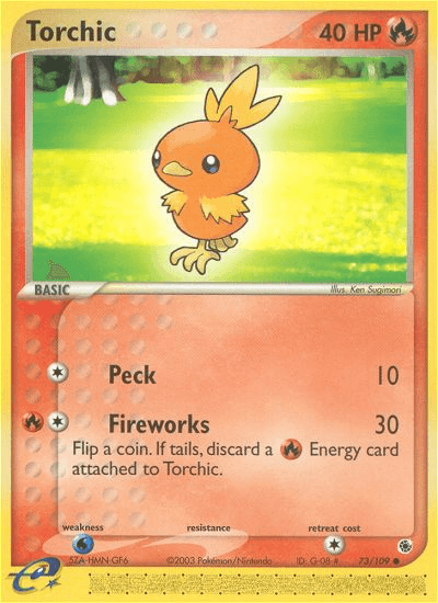 Carta Torchic 73/109 do set Ruby & Sapphire — Pokémon TCG | Bynx