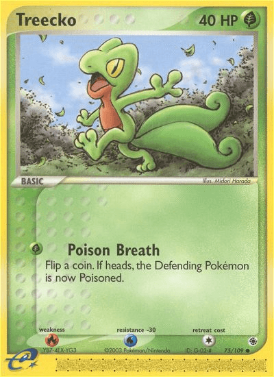 Carta Treecko 75/109 do set Ruby & Sapphire — Pokémon TCG | Bynx