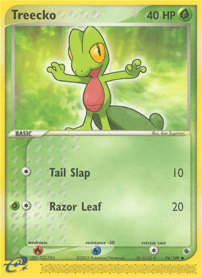 Carta Treecko 76/109 do set Ruby & Sapphire — Pokémon TCG | Bynx