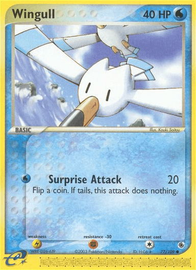 Carta Wingull 77/109 do set Ruby & Sapphire — Pokémon TCG | Bynx