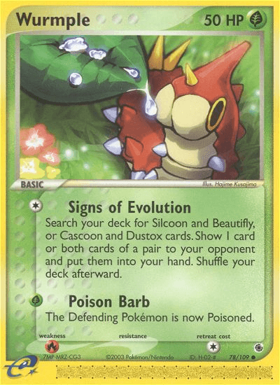 Carta Wurmple 78/109 do set Ruby & Sapphire — Pokémon TCG | Bynx