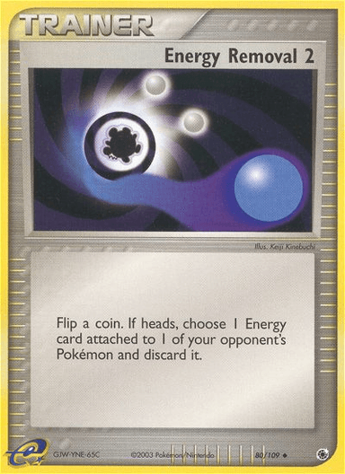 Carta Energy Removal 2 80/109 do set Ruby & Sapphire — Pokémon TCG | Bynx