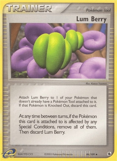 Carta Lum Berry 84/109 do set Ruby & Sapphire — Pokémon TCG | Bynx
