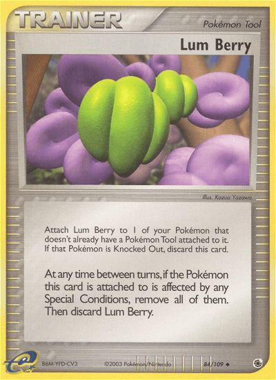 Carta Lum Berry 84/109 do set Ruby & Sapphire — Pokémon TCG | Bynx