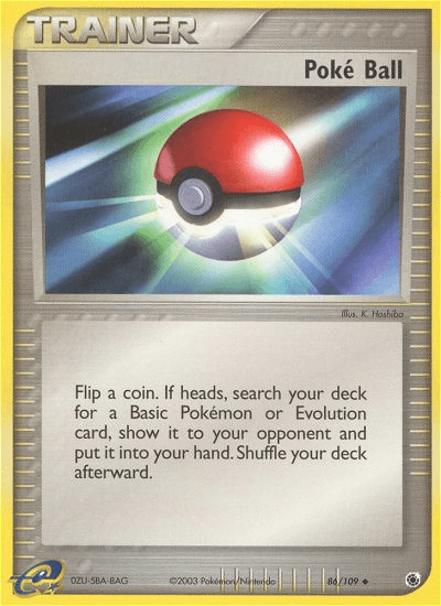 Carta Poké Ball 86/109 do set Ruby & Sapphire — Pokémon TCG | Bynx