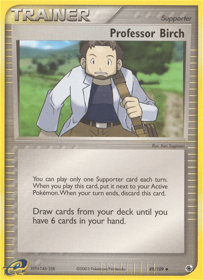Carta Professor Birch 89/109 do set Ruby & Sapphire — Pokémon TCG | Bynx