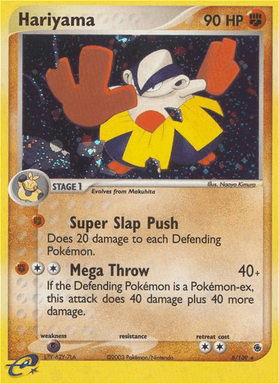 Carta Hariyama 8/109 do set Ruby & Sapphire — Pokémon TCG | Bynx