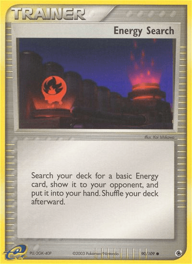 Carta Energy Search 90/109 do set Ruby & Sapphire — Pokémon TCG | Bynx