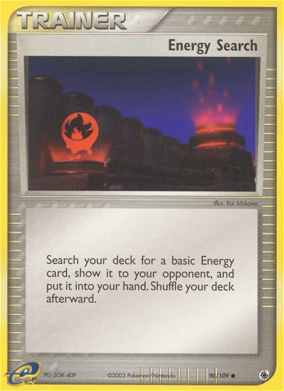Carta Energy Search 90/109 do set Ruby & Sapphire — Pokémon TCG | Bynx