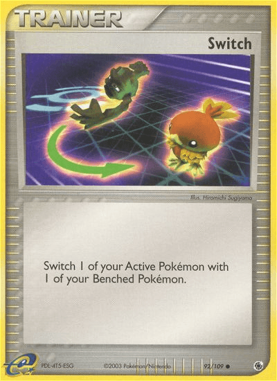 Carta Switch 92/109 do set Ruby & Sapphire — Pokémon TCG | Bynx