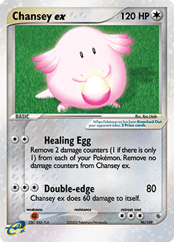 Chansey ex 96/109 — EX Rubi e Safira
