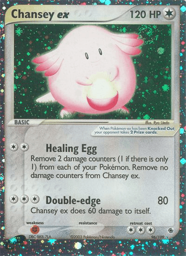 Carta Chansey ex 96/109 do set Ruby & Sapphire — Pokémon TCG | Bynx