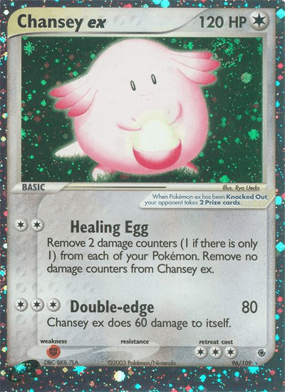 Carta Chansey ex 96/109 do set Ruby & Sapphire — Pokémon TCG | Bynx