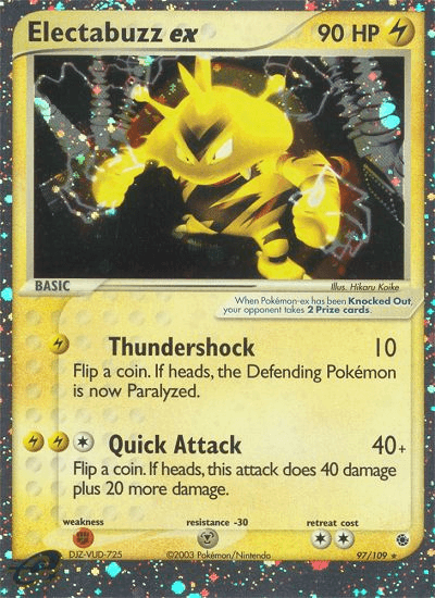Carta Electabuzz ex 97/109 do set Ruby & Sapphire — Pokémon TCG | Bynx