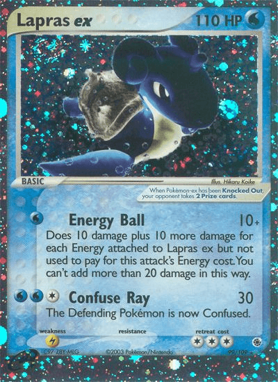 Carta Lapras ex 99/109 do set Ruby & Sapphire — Pokémon TCG | Bynx