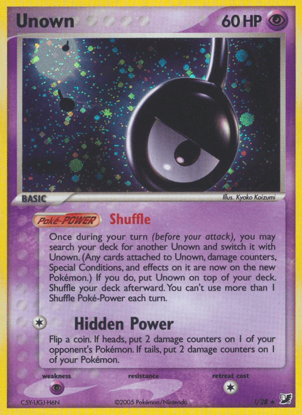 Carta Unown !/115 do set Unseen Forces — Pokémon TCG | Bynx