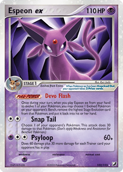 Espeon ex 102/115 — EX Forças Ocultas