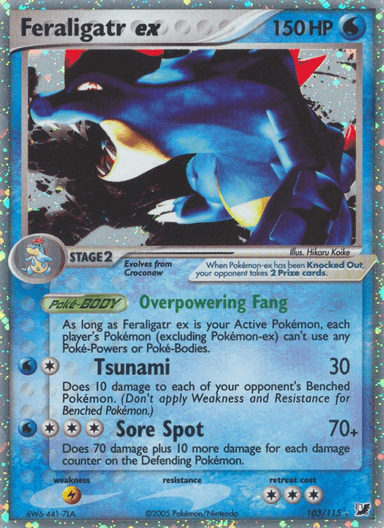 Carta Feraligatr ex 103/115 do set Unseen Forces — Pokémon TCG | Bynx