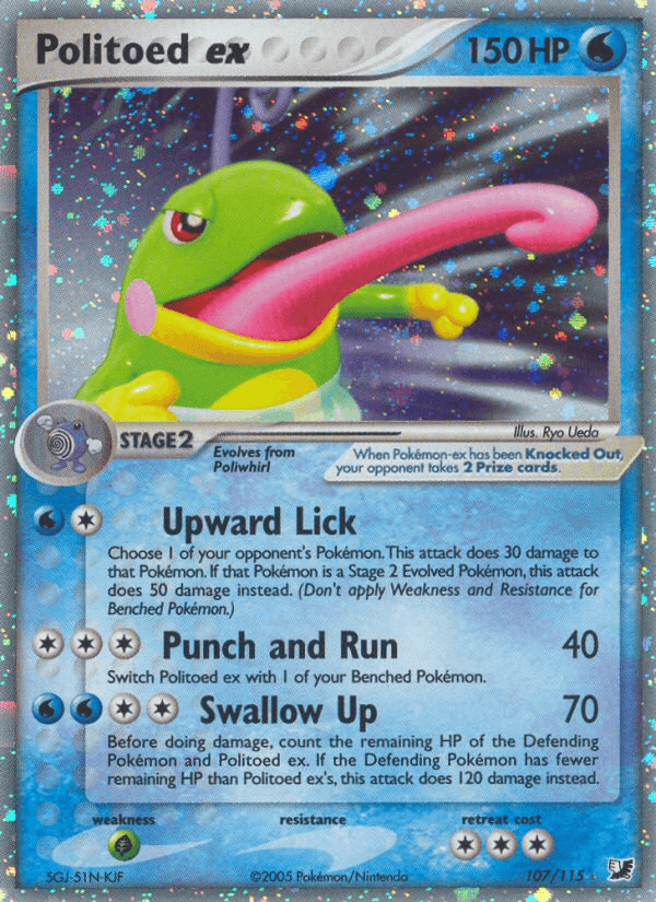 Carta Politoed ex 107/115 do set Unseen Forces — Pokémon TCG | Bynx