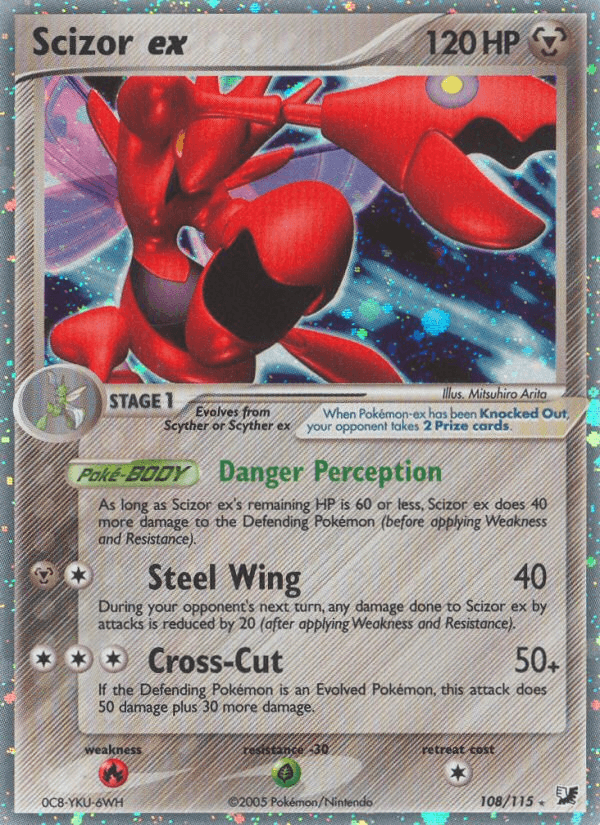 Carta Scizor ex 108/115 do set Unseen Forces — Pokémon TCG | Bynx