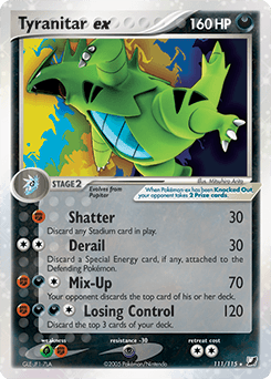 Tyranitar ex 111/115 — EX Forças Ocultas