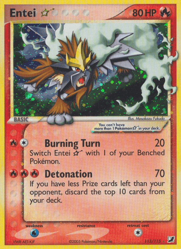 Carta Entei ★ 113/115 do set Unseen Forces — Pokémon TCG | Bynx