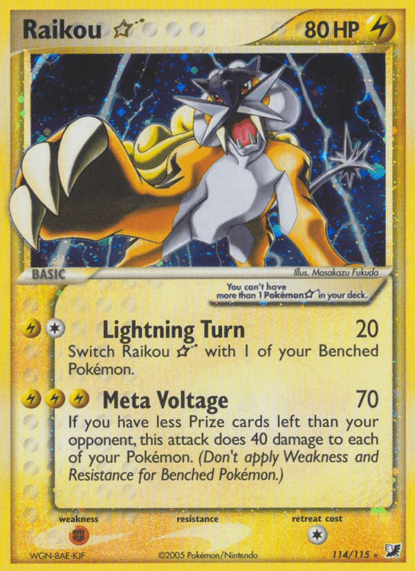 Carta Raikou ★ 114/115 do set Unseen Forces — Pokémon TCG | Bynx