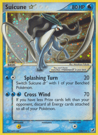 Carta Suicune ★ 115/115 do set Unseen Forces — Pokémon TCG | Bynx
