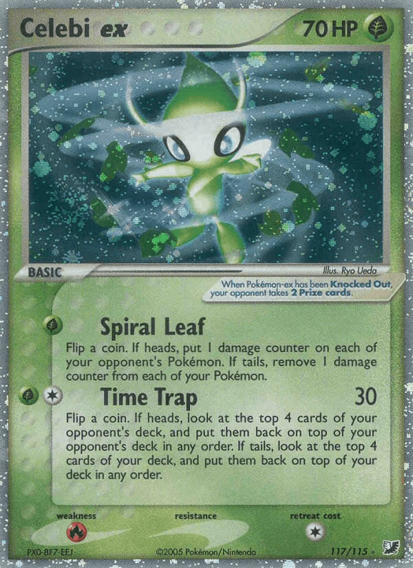 Carta Celebi ex 117/115 do set Unseen Forces — Pokémon TCG | Bynx